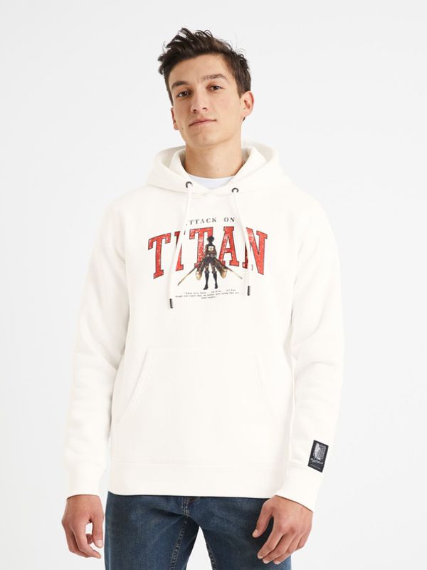 Celio Celio Attack on Titan Majica dugih rukava bijela