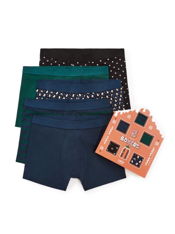 Celio Celio Bokserice 5 kom plava