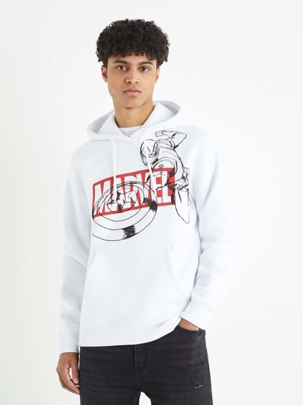 Celio Celio Captain America Majica dugih rukava bijela
