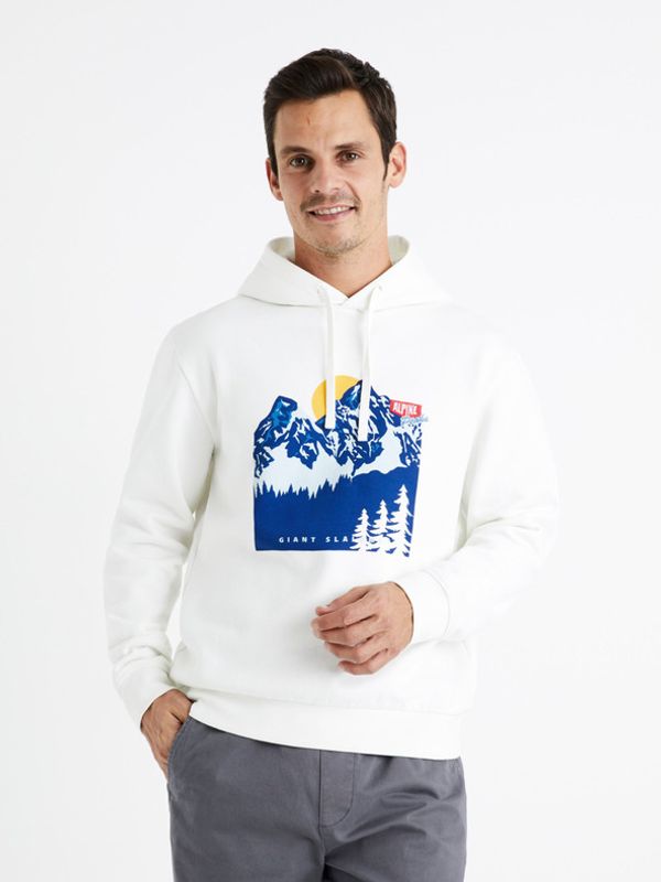 Celio Celio Ceslalom Majica dugih rukava bijela