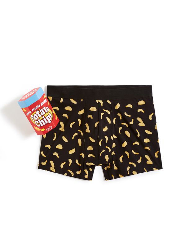 Celio Celio Chipsy Bokserice crna