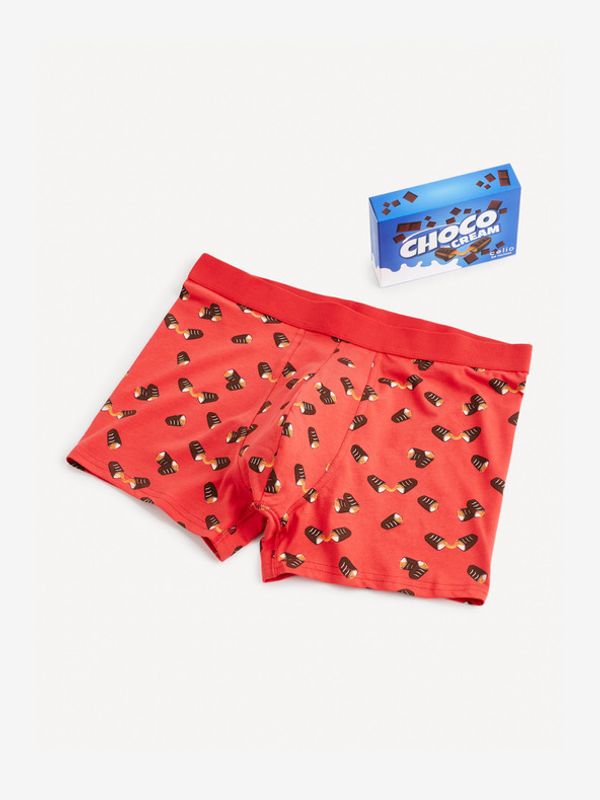 Celio Celio Choco Bokserice crvena