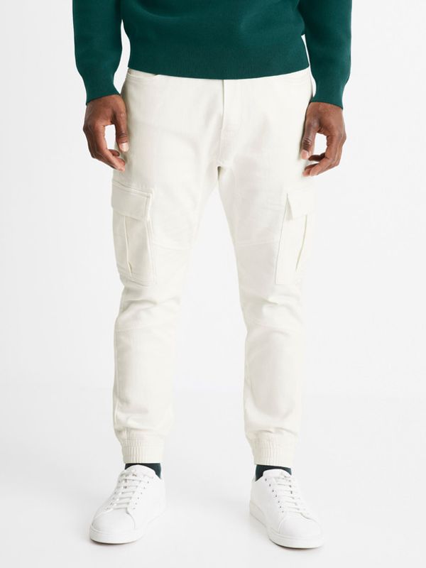 Celio Celio Cokit4 Hlače bijela