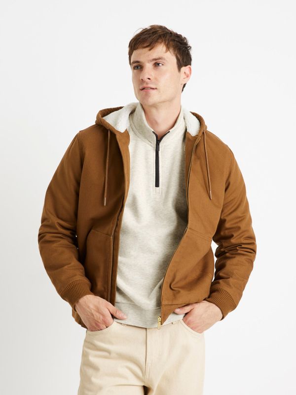 Celio Celio Cuhoodie Jakna smeđa