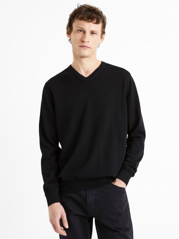 Celio Celio Decotonv Džemper crna