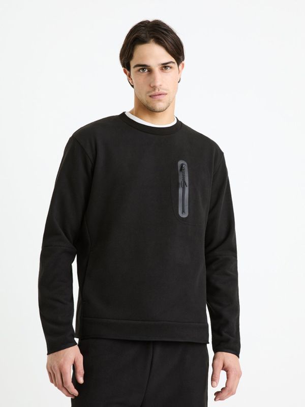 Celio Celio Fecrewyoke Majica dugih rukava crna