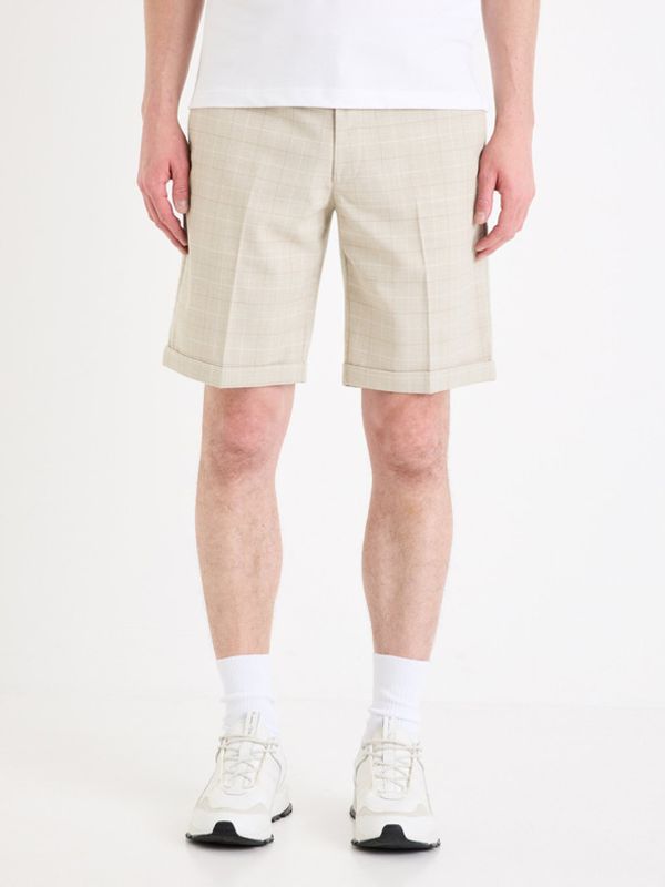 Celio Celio Gocheckbm 30 Kratke hlače bež