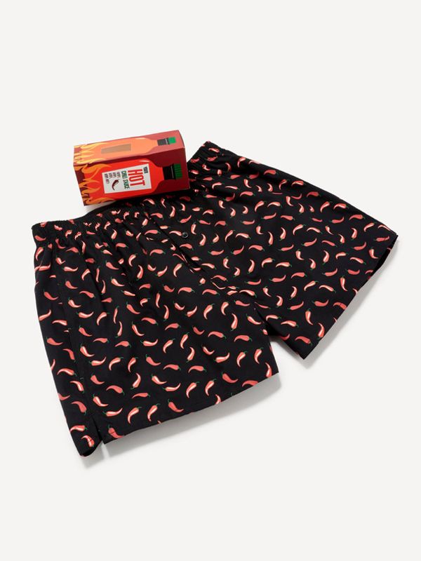 Celio Celio Hot chilli sauce Široke bokserice crna