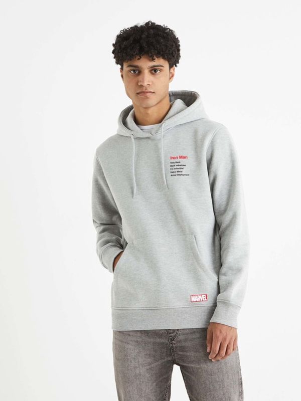 Celio Celio Iron Man Majica dugih rukava siva
