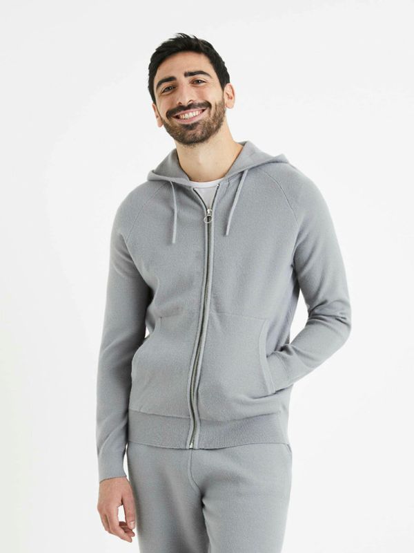 Celio Celio Majica dugih rukava siva