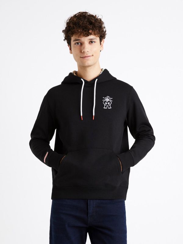 Celio Celio Monopoly Majica dugih rukava crna