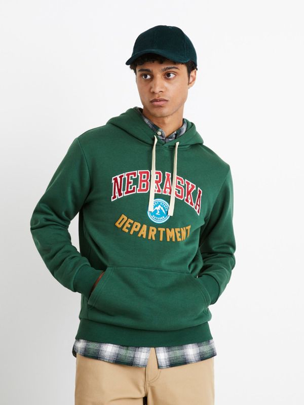 Celio Celio Nebraska Department Majica dugih rukava zelena