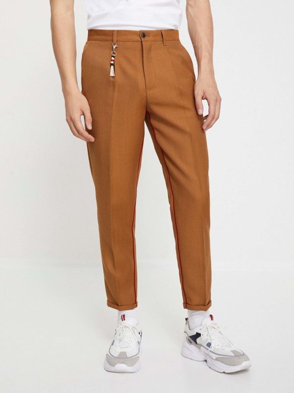 Celio Celio Nozip Hlače smeđa