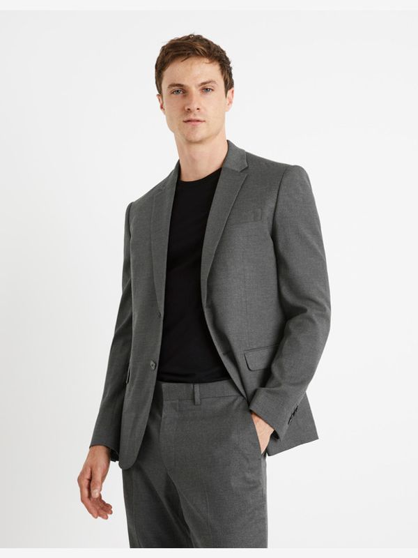Celio Celio Sako slim Cuyao Sako siva