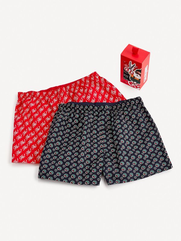 Celio Celio Široke bokserice 2 kom crvena