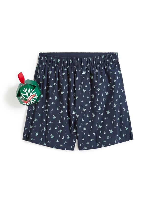 Celio Celio Snowflake Široke bokserice plava