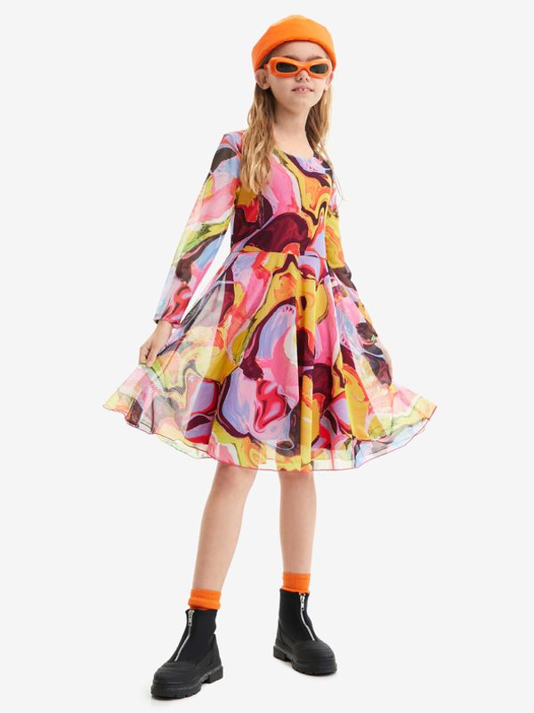 Desigual Desigual Aguayo Haljina dječja ružičasta