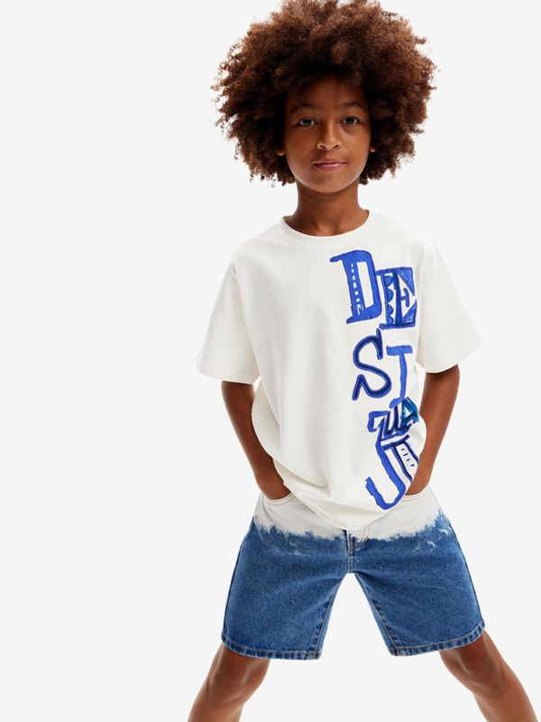 Desigual Desigual Ander Children's T-shirt bijela