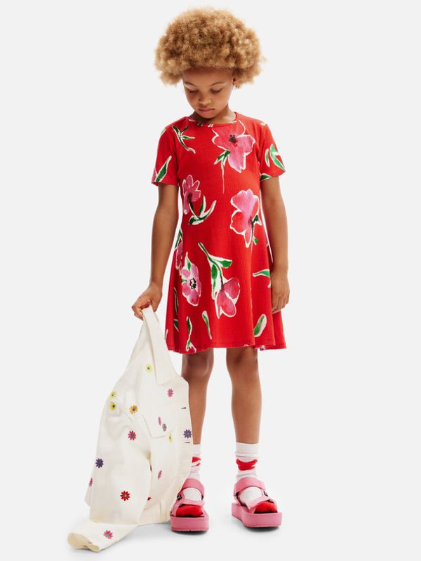 Desigual Desigual Belisa Haljina dječja crvena