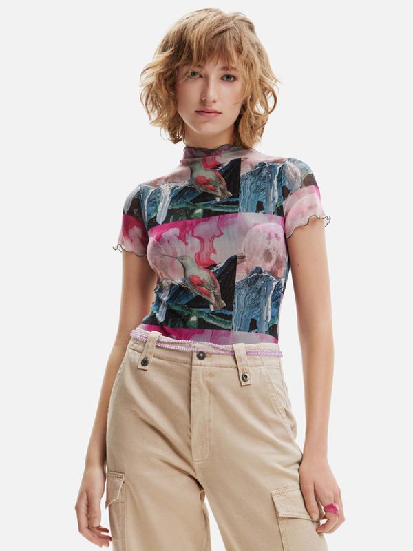 Desigual Desigual Colibrí Bodi ružičasta