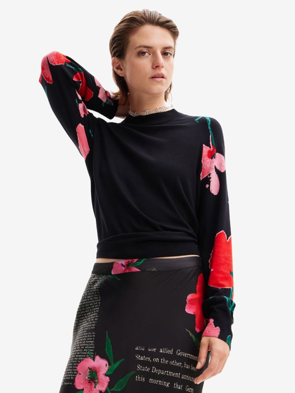 Desigual Desigual Demis Džemper crna