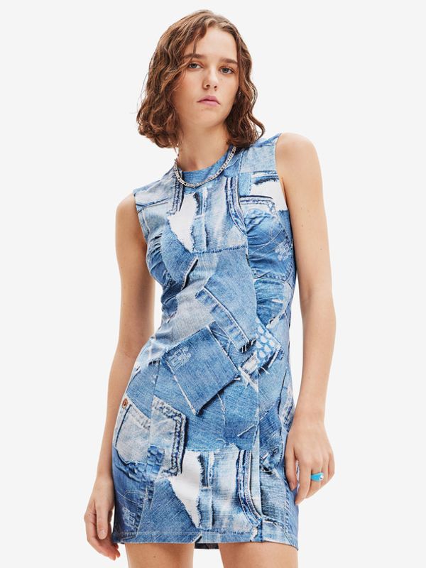 Desigual Desigual Denam Haljina plava