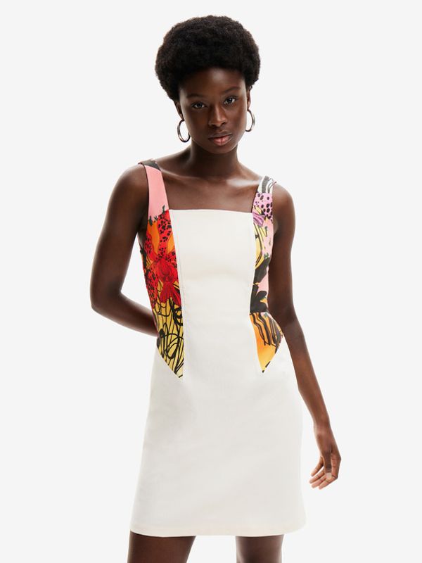 Desigual Desigual Desigual x M. Christian Lacroix Marbella Haljina bijela