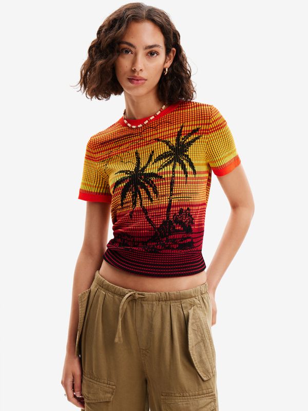Desigual Desigual Dubai Majica narančasta