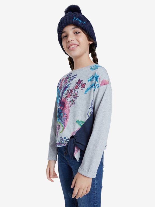 Desigual Desigual Edimburgo Majica dječja siva