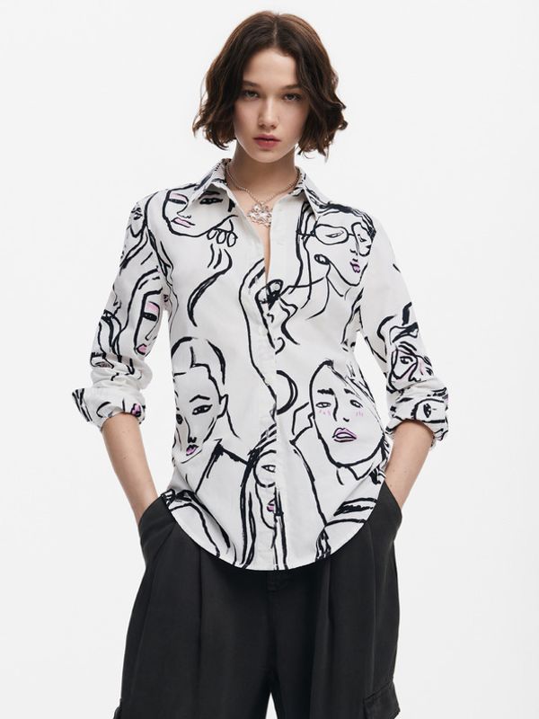Desigual Desigual Faces Košulja bijela