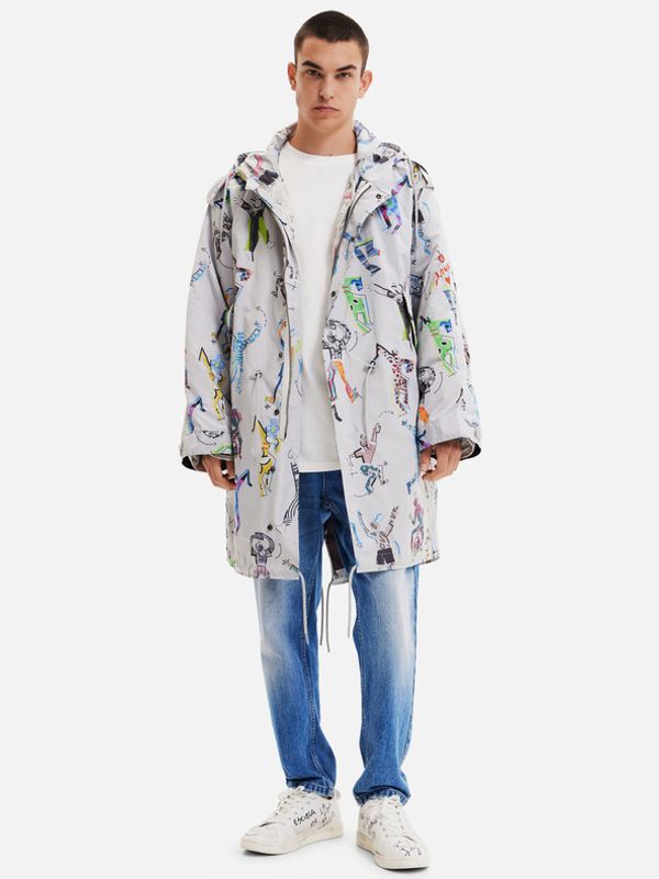 Desigual Desigual Fele Parka siva