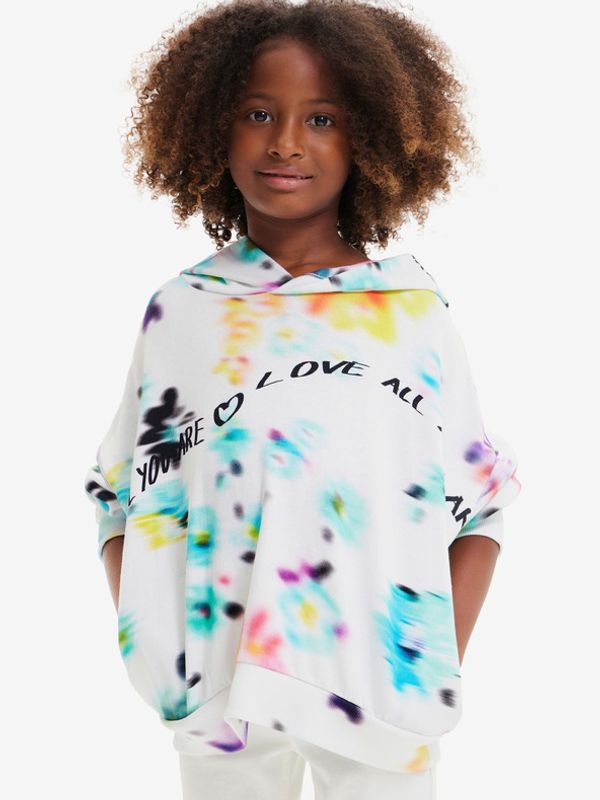 Desigual Desigual Flores Trenirka (gornji dio) dječja bijela