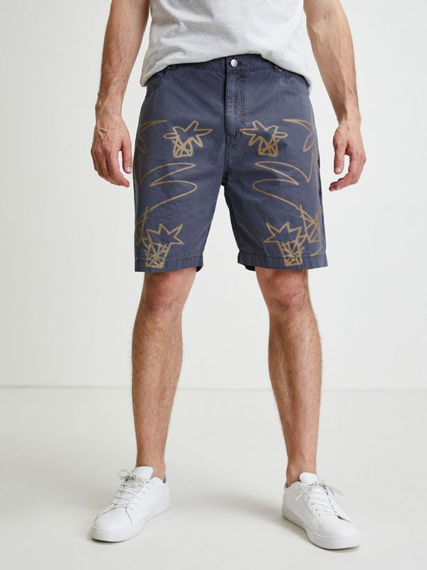 Desigual Desigual Fred Kratke hlače siva