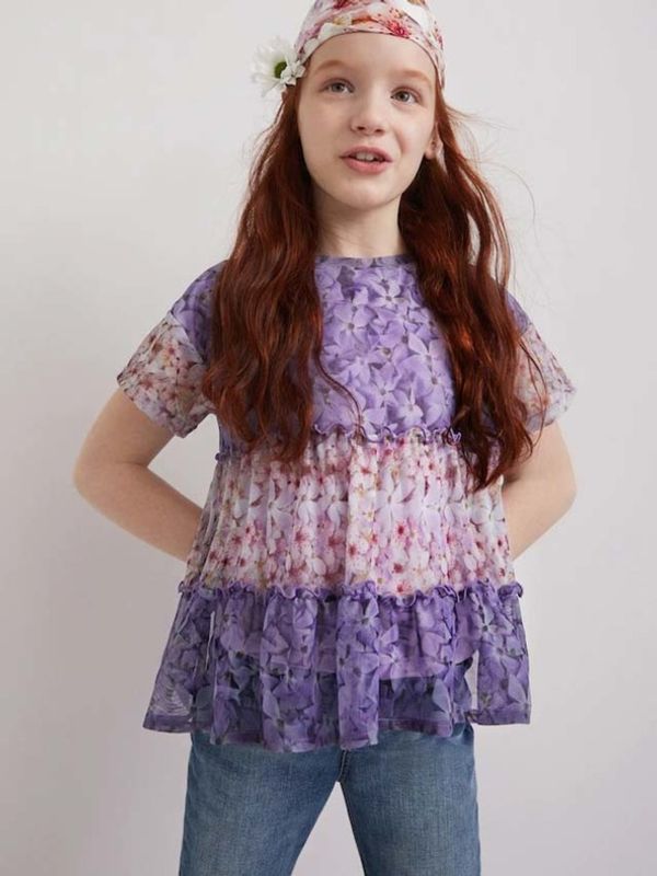 Desigual Desigual Helm Majica dječja ljubičasta