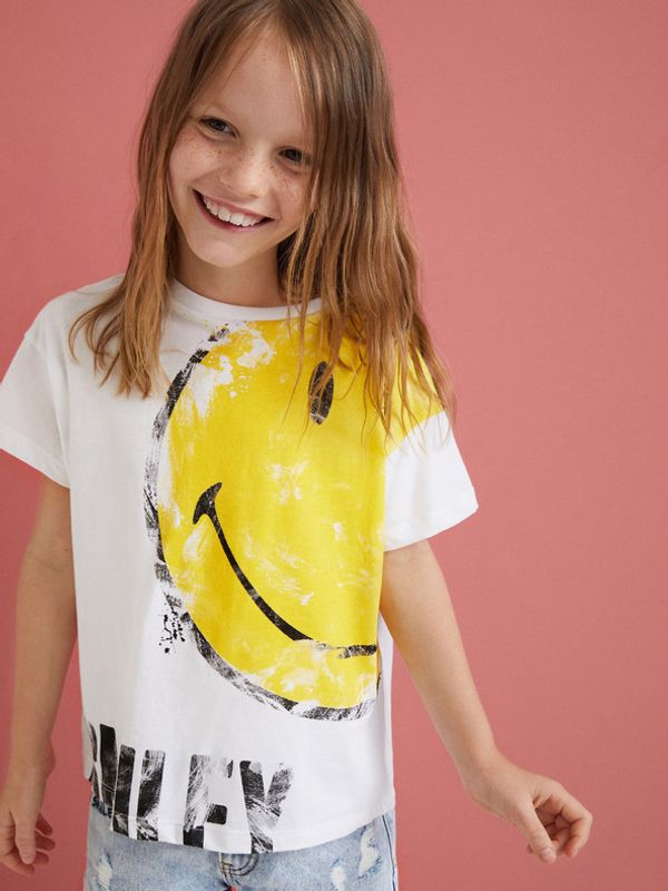 Desigual Desigual Hepburn Majica dječja bijela