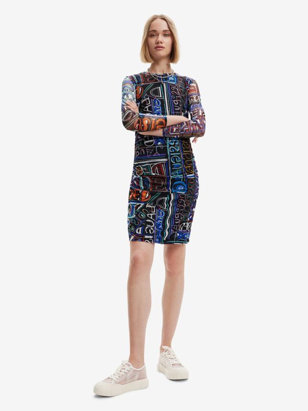 Desigual Desigual Lettering Haljina crna