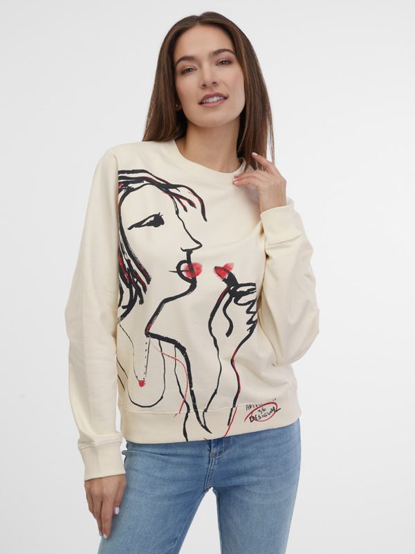 Desigual Desigual Maca 7 Majica dugih rukava bež