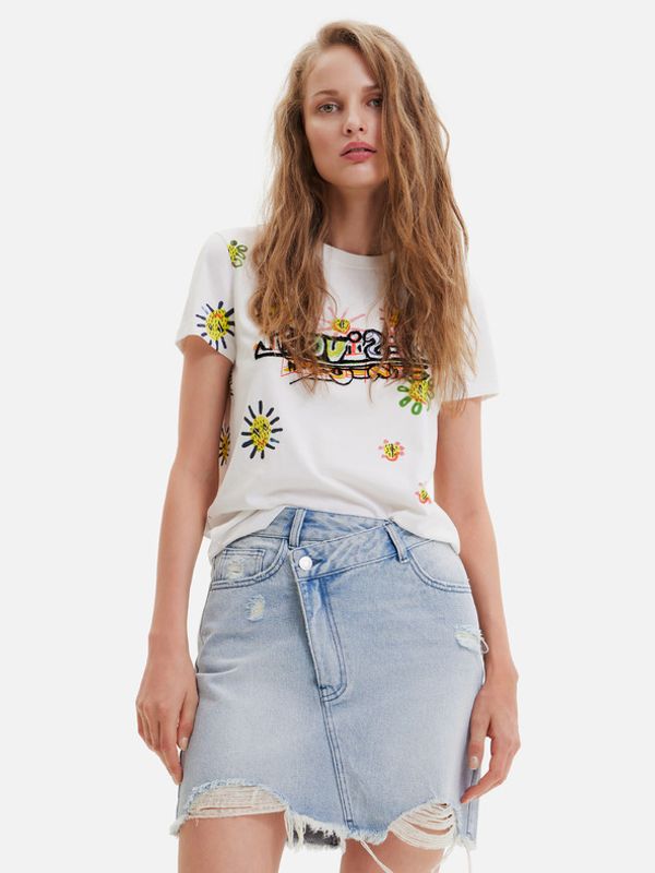 Desigual Desigual Margapepo Majica bijela