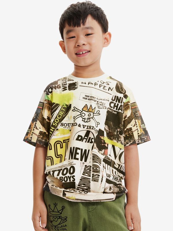 Desigual Desigual Negro Majica dječja bijela