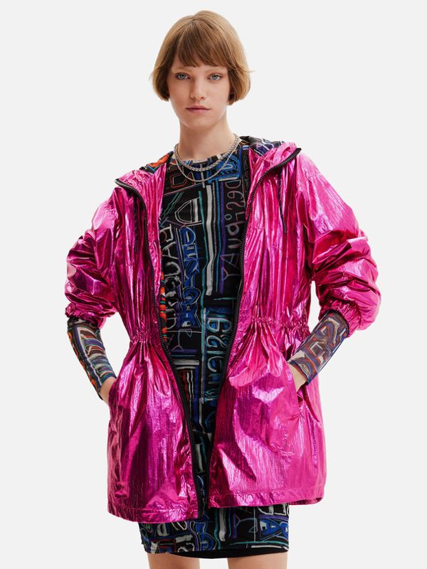 Desigual Desigual Ontario Parka ružičasta