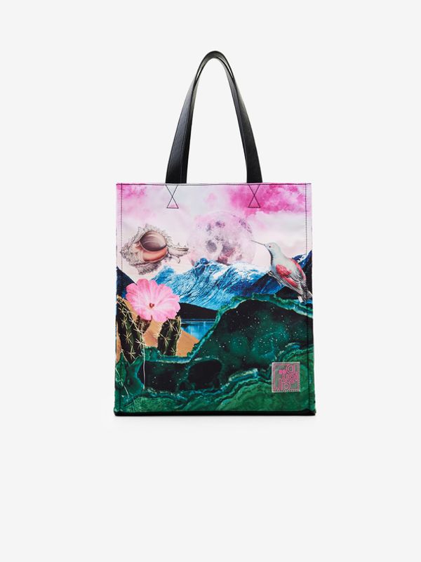 Desigual Desigual Paisaje Surreal Shopper torba ružičasta