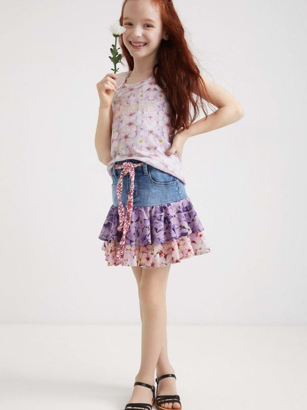Desigual Desigual Portugal Suknja dječja plava