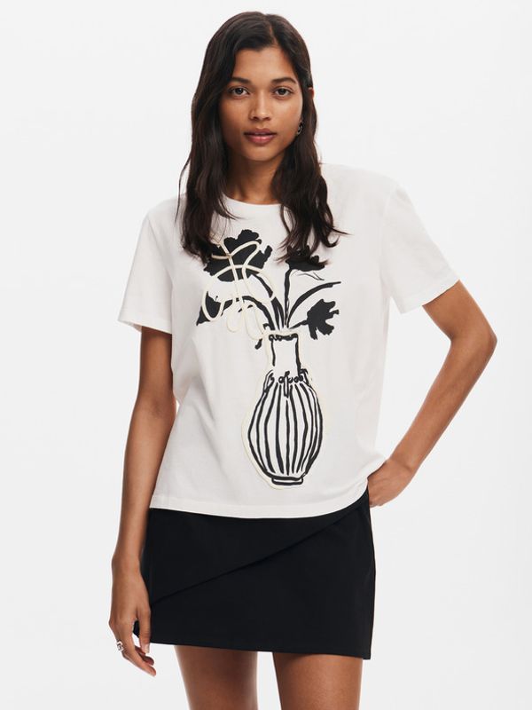 Desigual Desigual Shadow Majica bijela