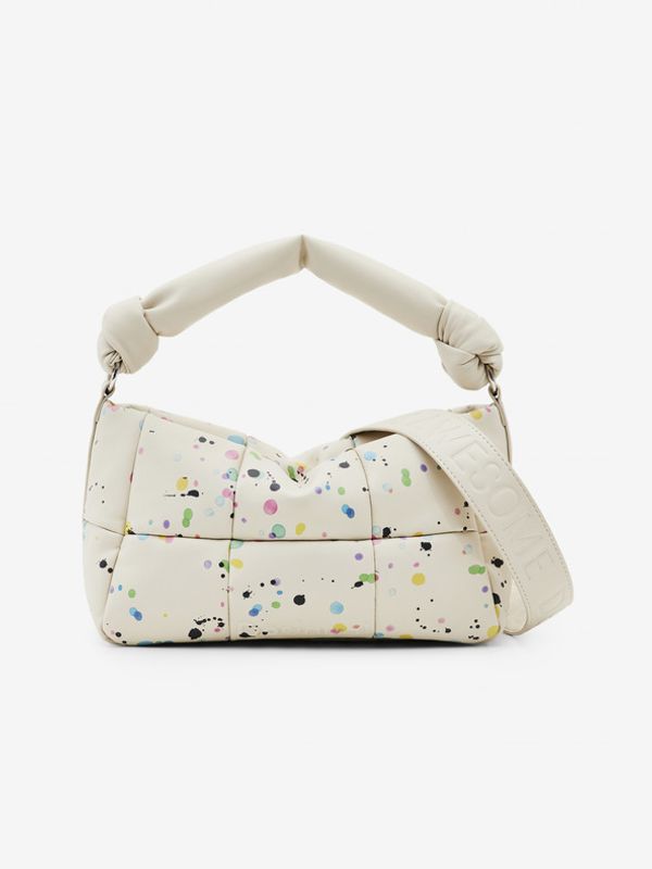 Desigual Desigual Splatter 23 Puffy Rennes Torba bijela