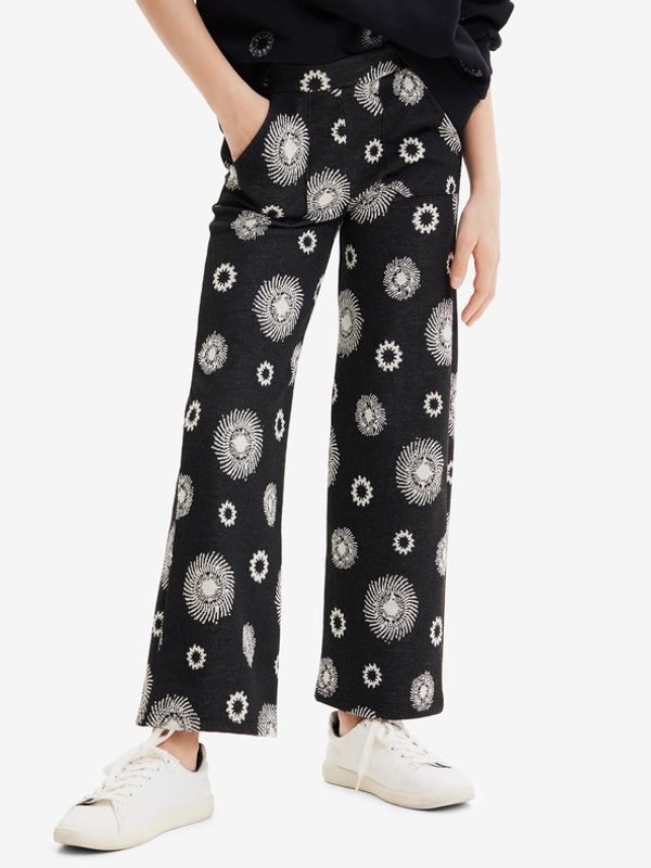 Desigual Desigual Tessa Hlače dječje crna