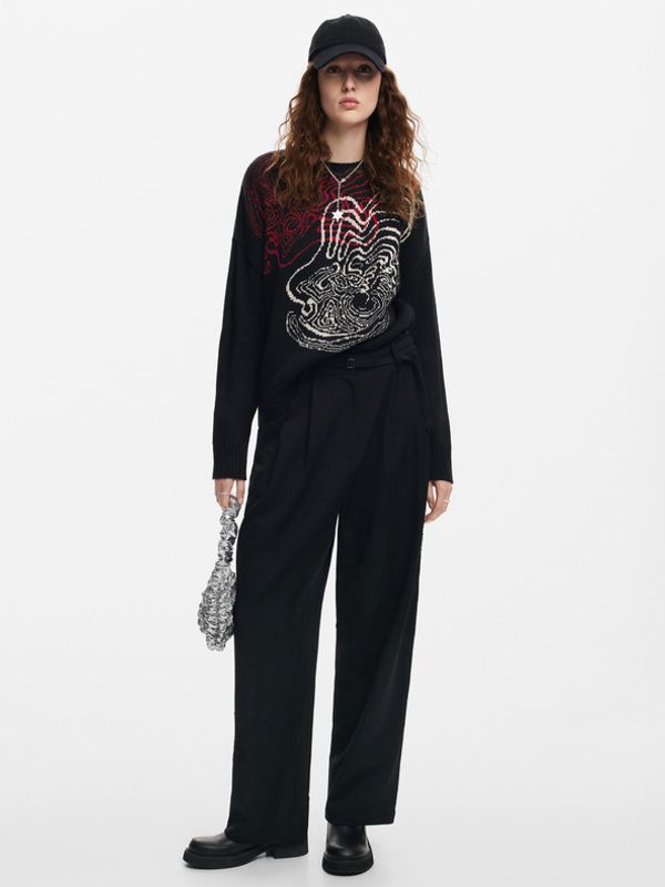 Desigual Desigual Toulouse Lacroix Džemper crna