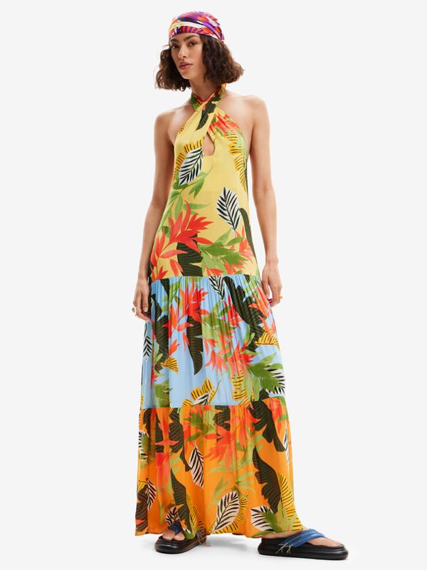 Desigual Desigual Tropi Haljina žuta