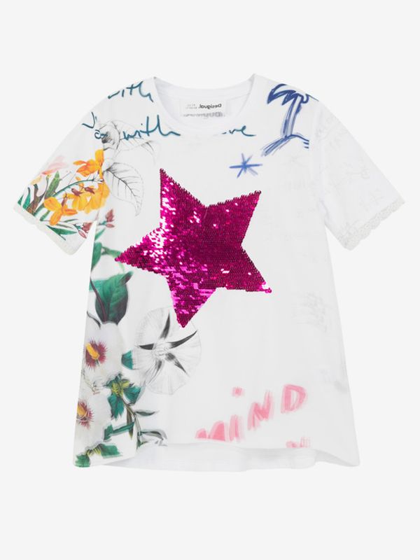 Desigual Desigual TS Amparo Majica dječja bijela