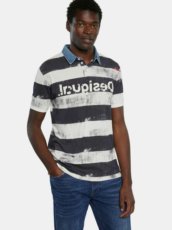 Desigual Desigual TS Julien Polo majica bijela