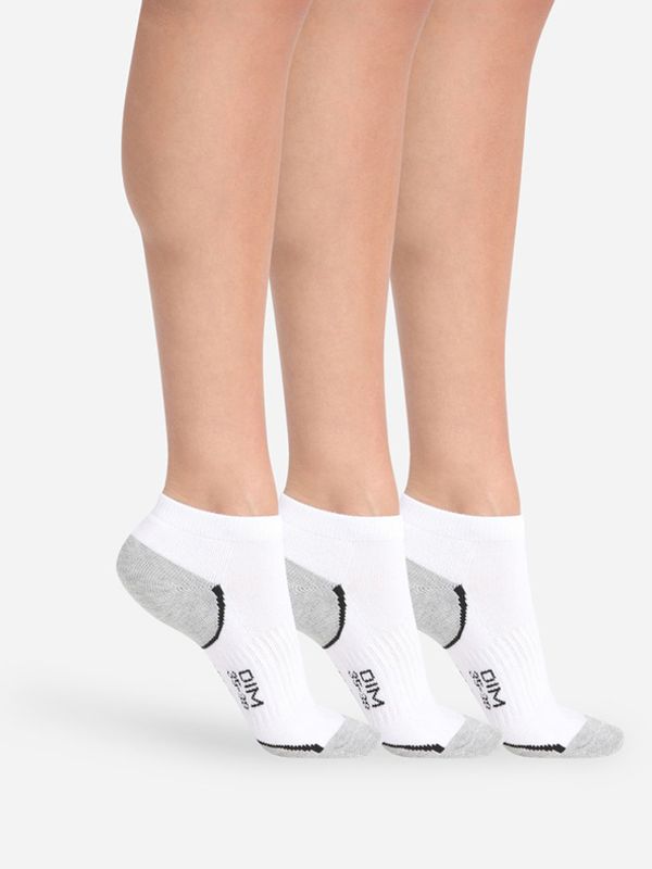 DIM DIM Sport In Shoe 3-pack Čarape bijela